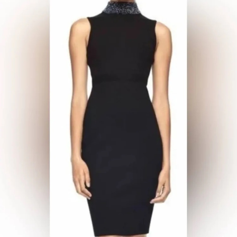 NWT Milly Sleeveless Gem Collar Dress